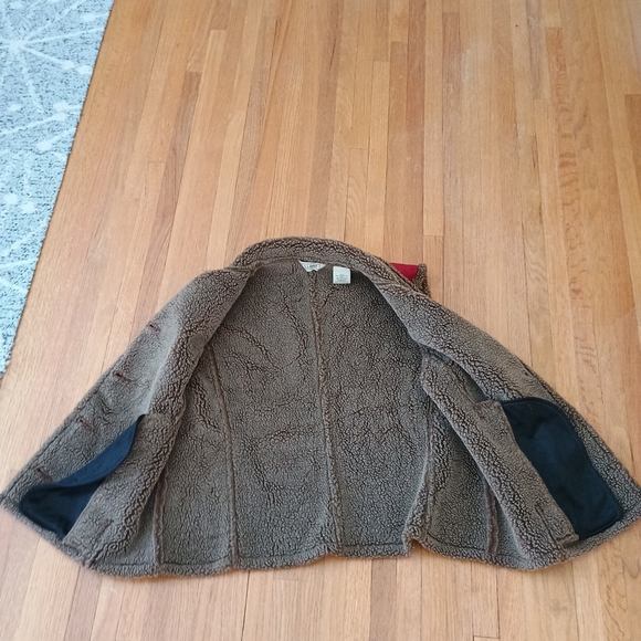 L.L. Bean Women's Red Shearling Vest From The 2000's - Picture 3 of 5
